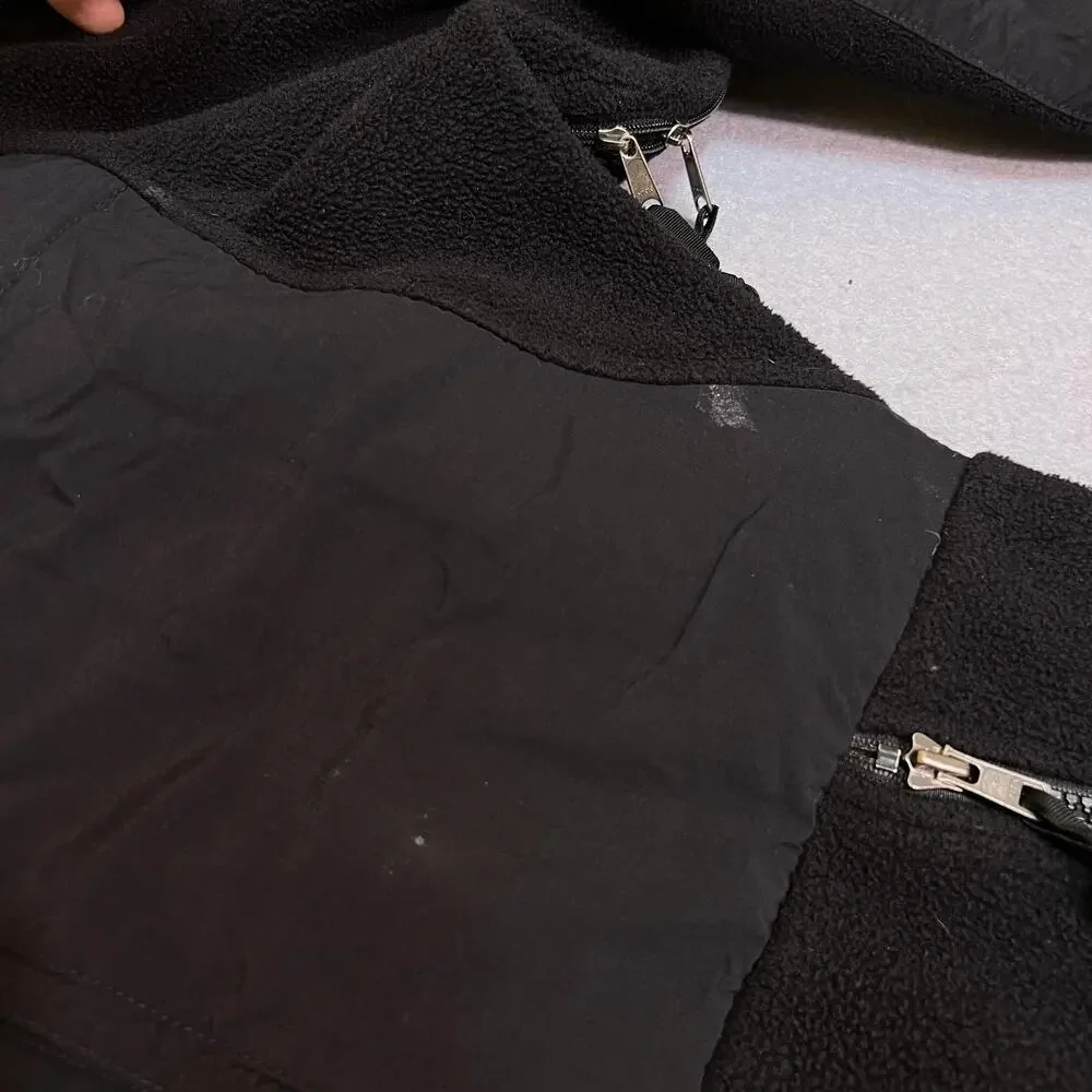 The North Face Denali Jacket Mens L Black Polartec Fleece Full Zip Outdoor